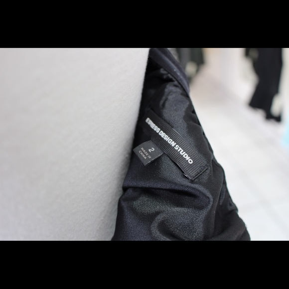 Express Black Strapless Fit &Flare Cocktail Dress - Picture 4 of 5